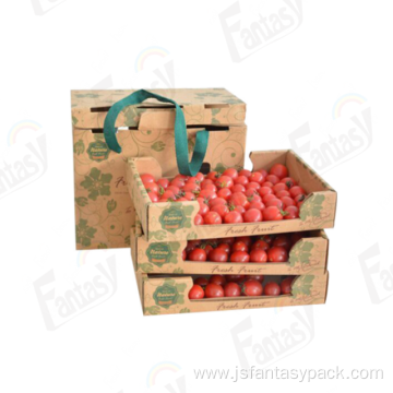 Custom Vegetable Fruit Packing Carton Box